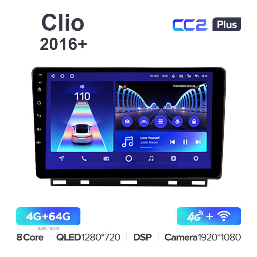 Teyes CC2 Plus 10,2"для Renault Clio 2016+