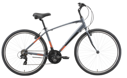 Велосипед Stark'23 Terros 28.2 V серый/черный/оранжевый 18"