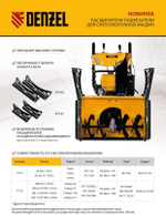 Расширители-подрезатели 2 штуки для снегоуборщика DENZEL SBM 610, SBM 610S PRO, SBL 711D PRO, SBL 711DT PRO, SBM 610DT PRO (97102)