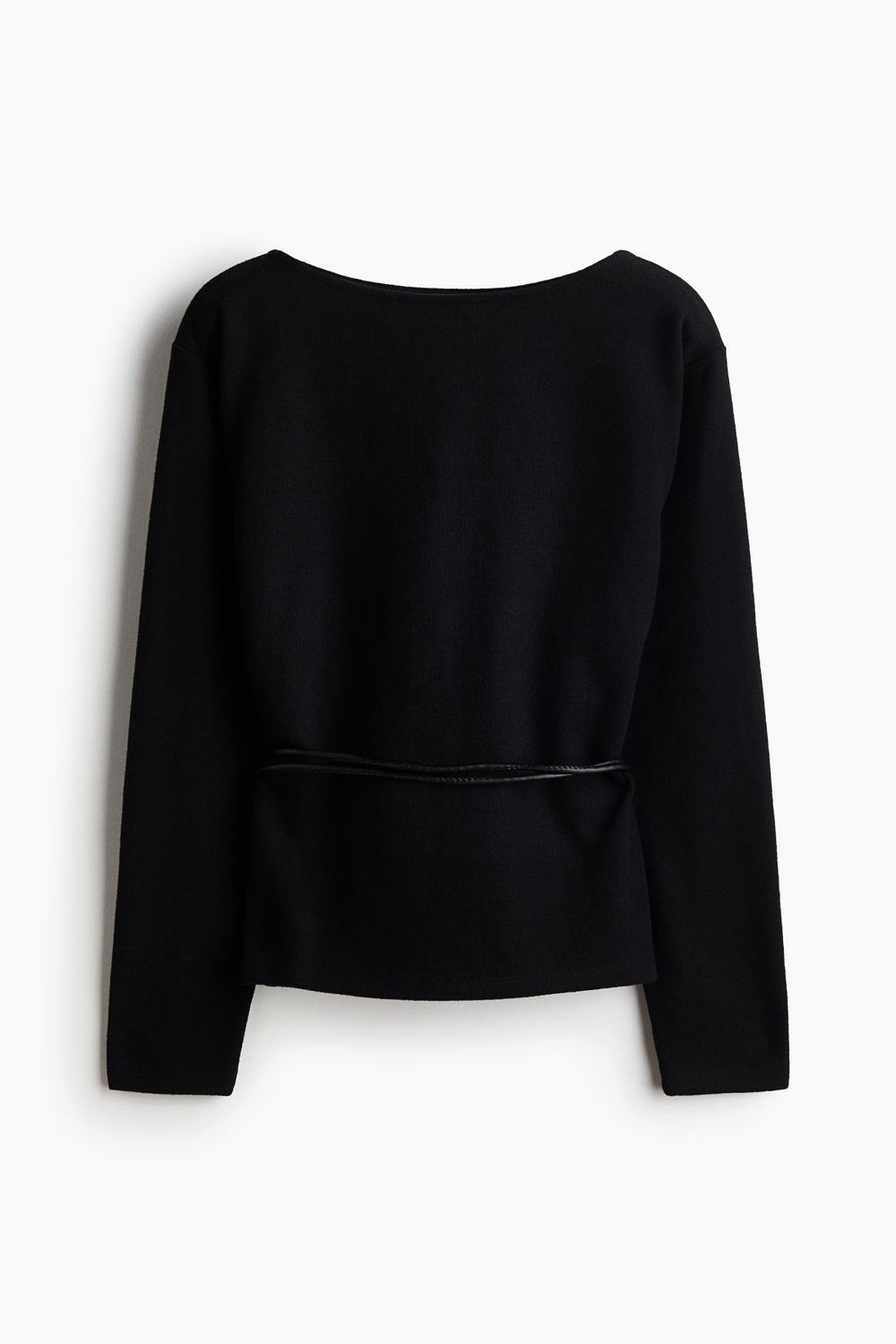 Джемпер с поясом эластичной вязки - H&M