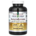 Amazing Nutrition, куркумин с экстрактом черного перца, 180 вегетарианских капсул
