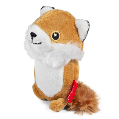 75014 Игрушка для собак Лисичка с пищалкой 9см, серия PLUSH FRIENDZ, Gigwi