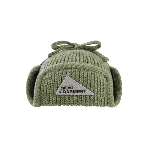 Шапка Mountain Earflap Beanie бледно-зеленая - фото 2