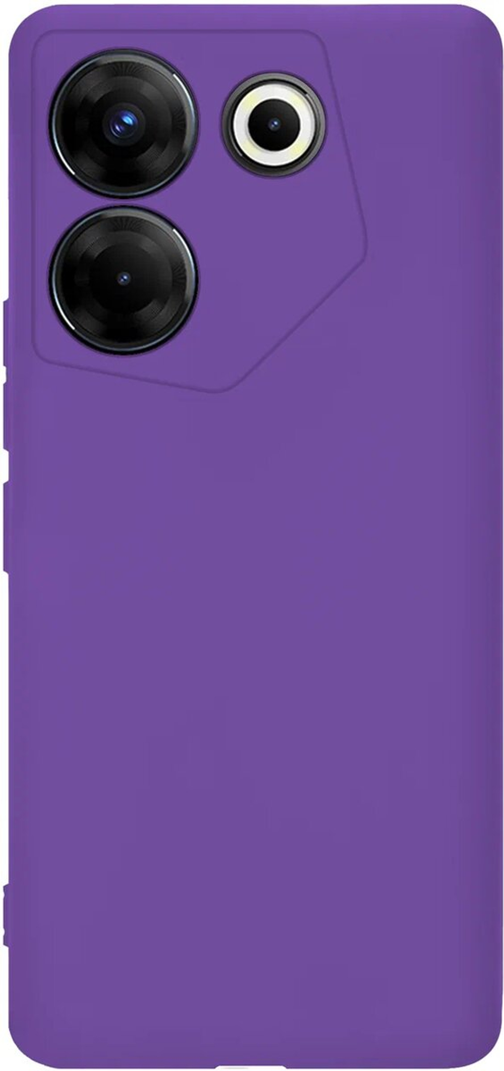 Мягкий Soft Touch чехол из силикона для TECNO CAMON 20 PRO 5G (не 4G!) с бархатной подкладкой