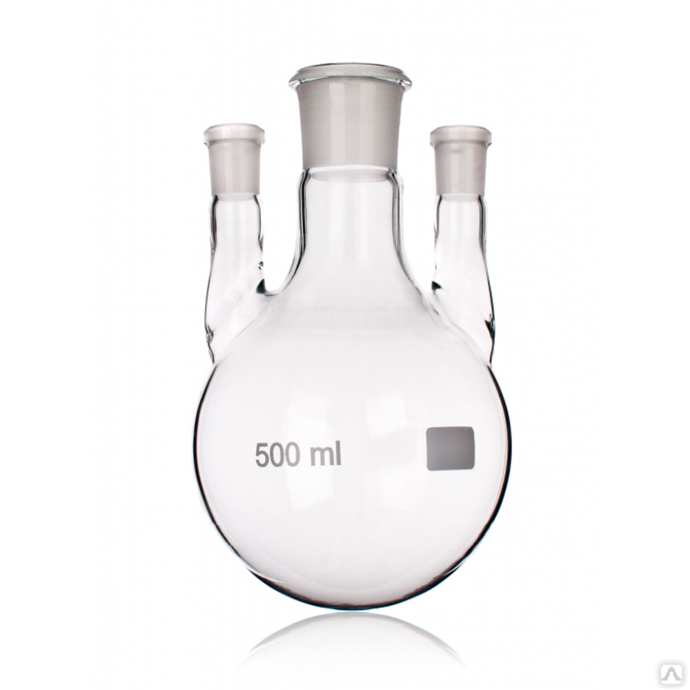 Колба трехгорлая 5000 мл, КГУ-3-1-5000-45/40-14/23-14/23 ТС