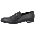 PRADA Saffiano Leather Casual Leather Shoes Men"s Black