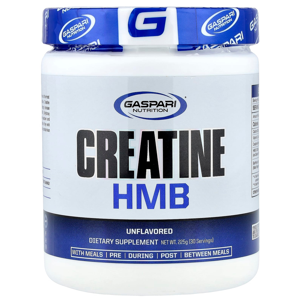 Gaspari Nutrition, креатин HMB, без добавок, 225 г