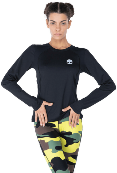 Футболка с длинным рукавом женская Hydrogen Second Skin Mesh LS, арт. R01403-007