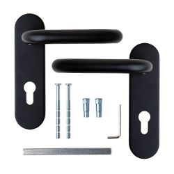 Ручки на планке APECS HP-72-1303-INOX/304 BLM черный (для 1700A, 1900A)