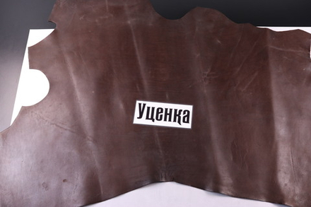 Уценка: 1,4-1,6 Кожа Краст в воротках «Ковбой» темно-коричневый с покрытием WAX 82дм²