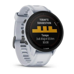 Умные часы Garmin Forerunner 955 Solar с белым ремешком