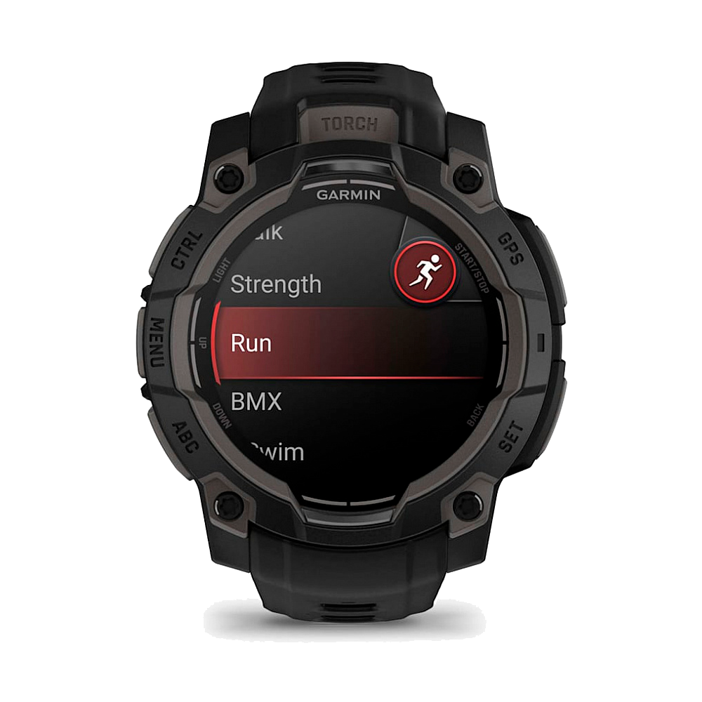 Умные часы Garmin Instinct 3, 45mm, Amoled Black with Black Band (010-02936-00)