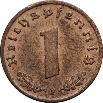 1 рейхспфенниг 1937 Германия (Третий рейх) "F"