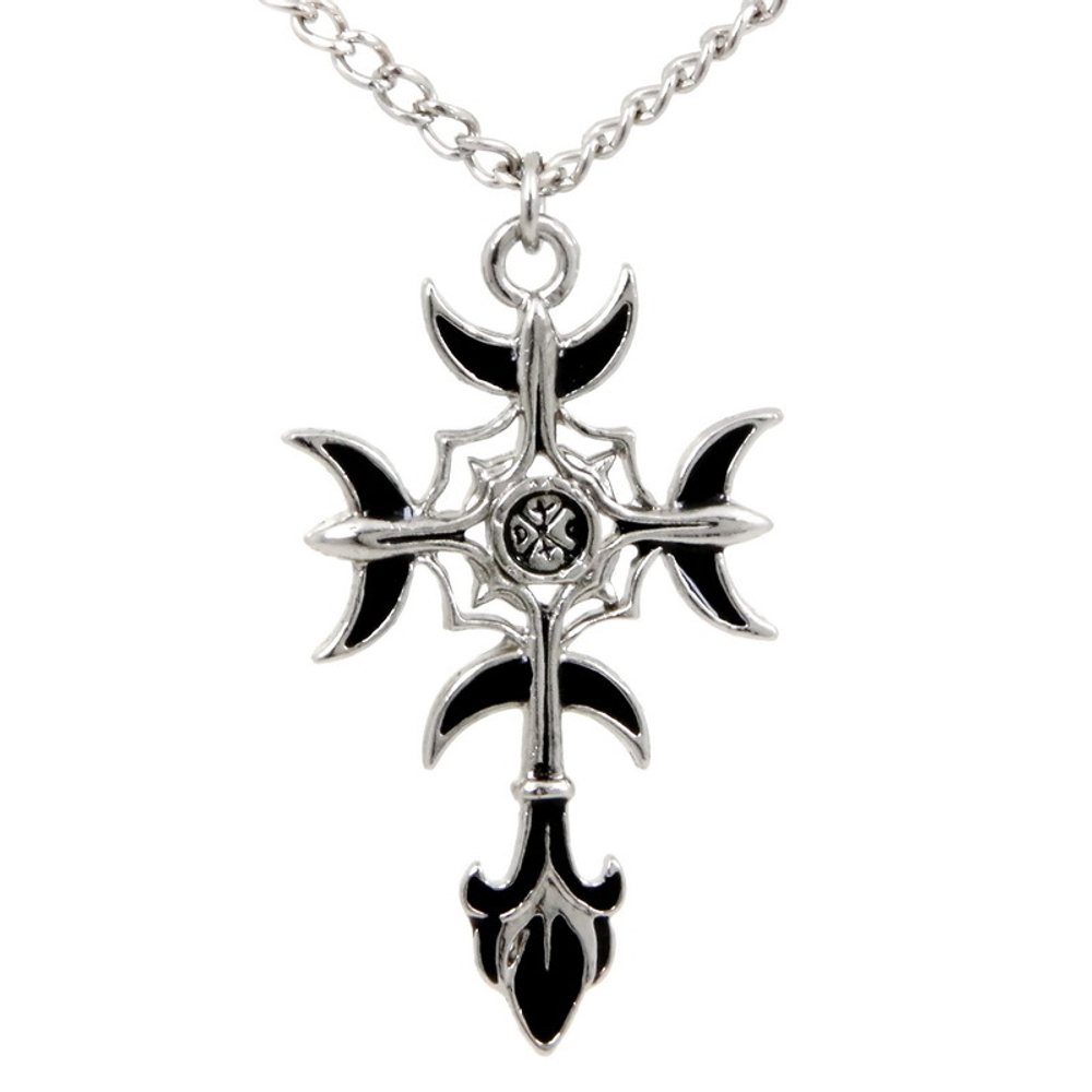 Подвеска Gothic Moon Cross (Готические Луны Креста)
