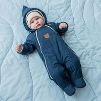 Комбинезон демисезонный стеганый "Чернослив" 0+