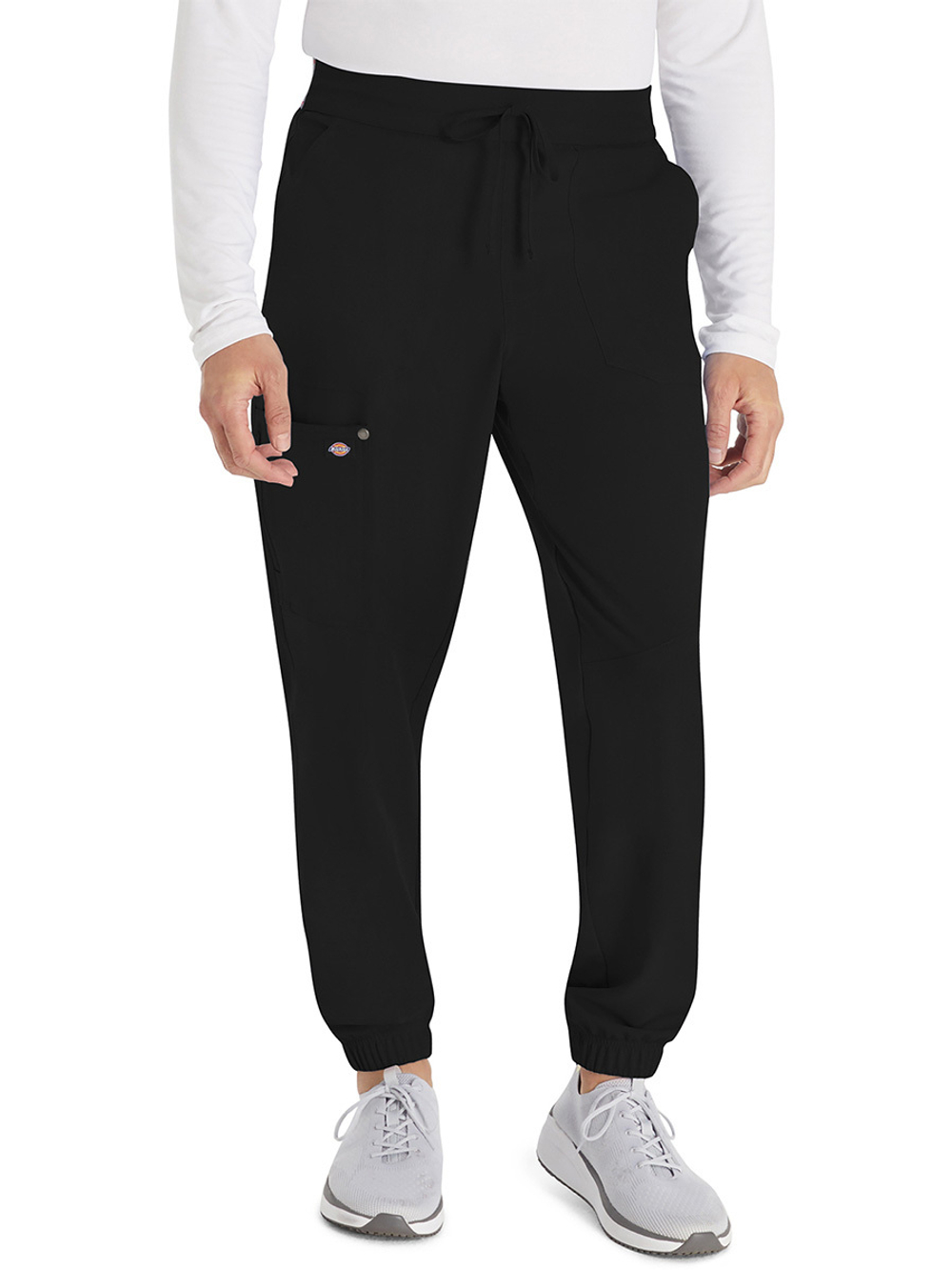 Брюки медицинские мужские Dickies DK217 на резинке со шнурком, черный, L