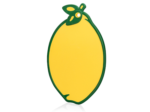 (598Эльф Пласт) доска разделочная Lime/Лайм пластик желтый/зеленый