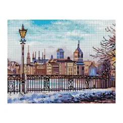Almaz qaşlarla mozaika \ Алмазная мозаика \ Diamond painting ТРИ СОВЫ "Старый город", 30*40см, холст, картонная коробка с пластиковой ручкой
