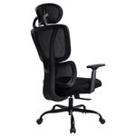 Кресло BRABIX PREMIUM "Fargo ER-710", синхромеханизм, 3D подлокотники, сетка/ткань TW, черное, 532949