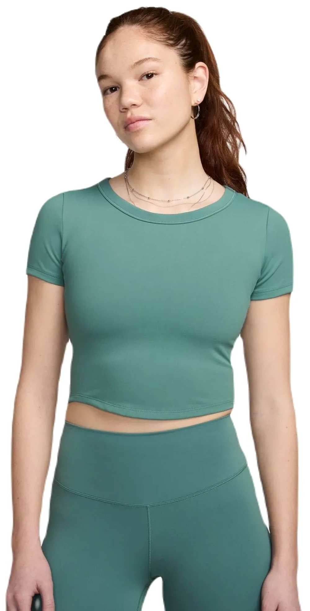 Женская теннисная футболка Nike One Fitted Dri-Fit Short Sleeve Top