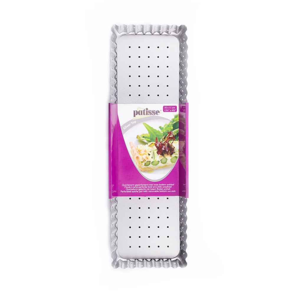Форма для выпечки перфорированная Patisse Silver 35х11х2.5 см