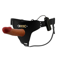 Мужской коричневый вибрострапон на трусиках Pretty Love Harness Briefs Starks BW-022096Z