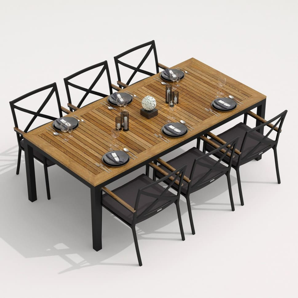 Стул Ideal Patio ФЕСТА антрацит - каркас карбон
