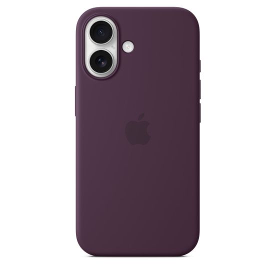 Чехол Silicone Case MagSafe для iPhone 16 Фиолетовый