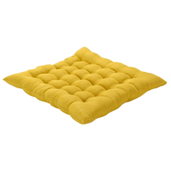 Подушка на стул 40x40 Tkano Essential льняная желтая