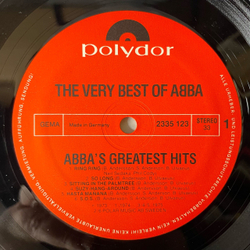 Винтажная виниловая пластинка LP ABBA АББА, The Very Best Of ABBA (ABBA's Greatest Hits) (Германия 1976) Mamma Mia