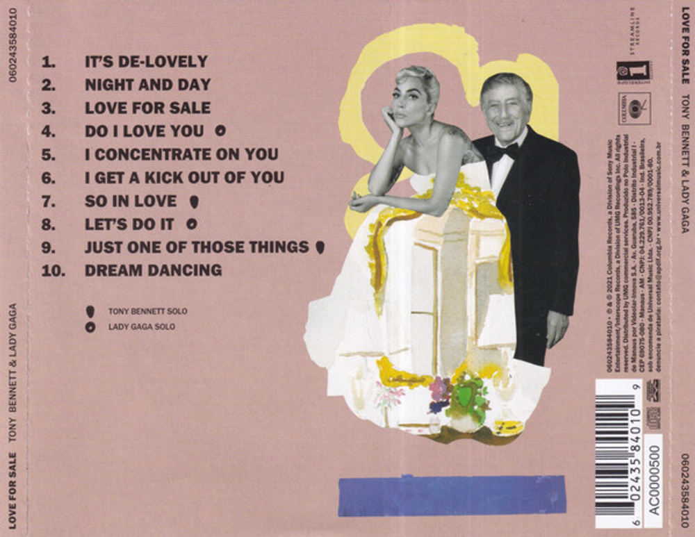 Tony Bennett, Lady Gaga — Love For Sale (CD)
