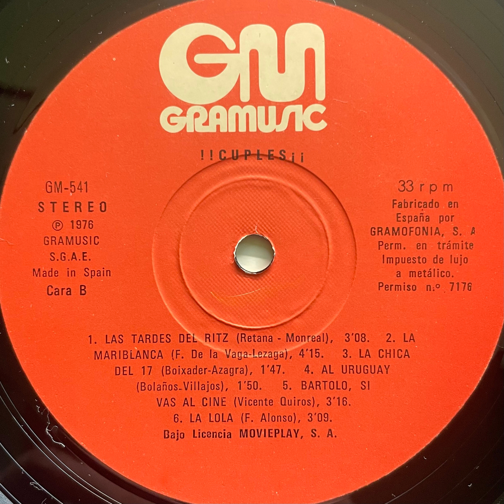 Сборник Cuples! (Испания 1976г.)