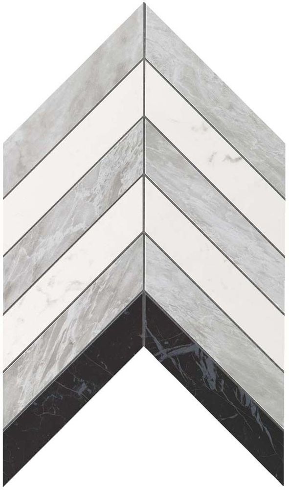 Мозаика Настенная Marvel Stone Chevron Mix Wall