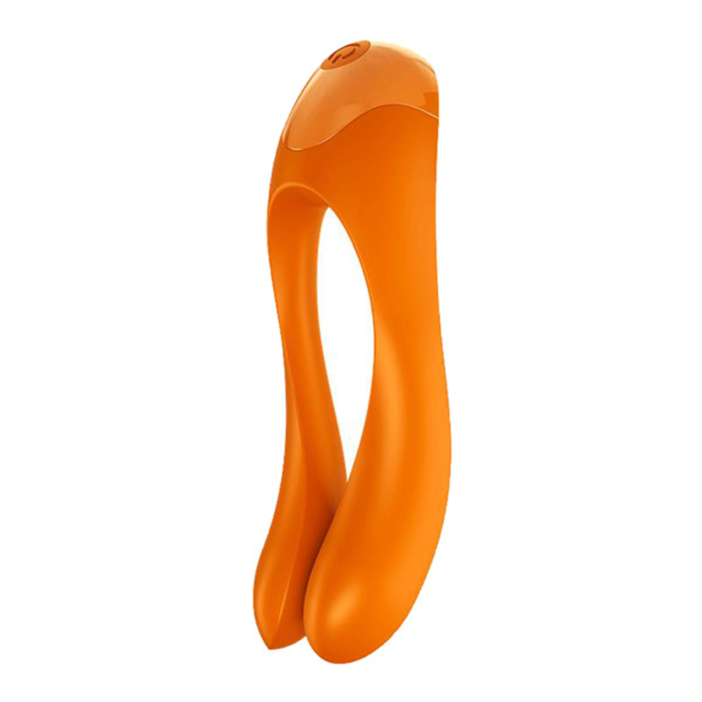 Оранжевый универсальный унисекс вибростимулятор Satisfyer Candy Cane