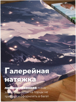 Картина Ночная луна модульная 50x70см 3шт.