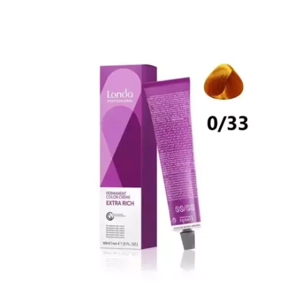 Londa Color стойкая крем-краска, 0/33 интенсивный золотистый микстон, 60мл