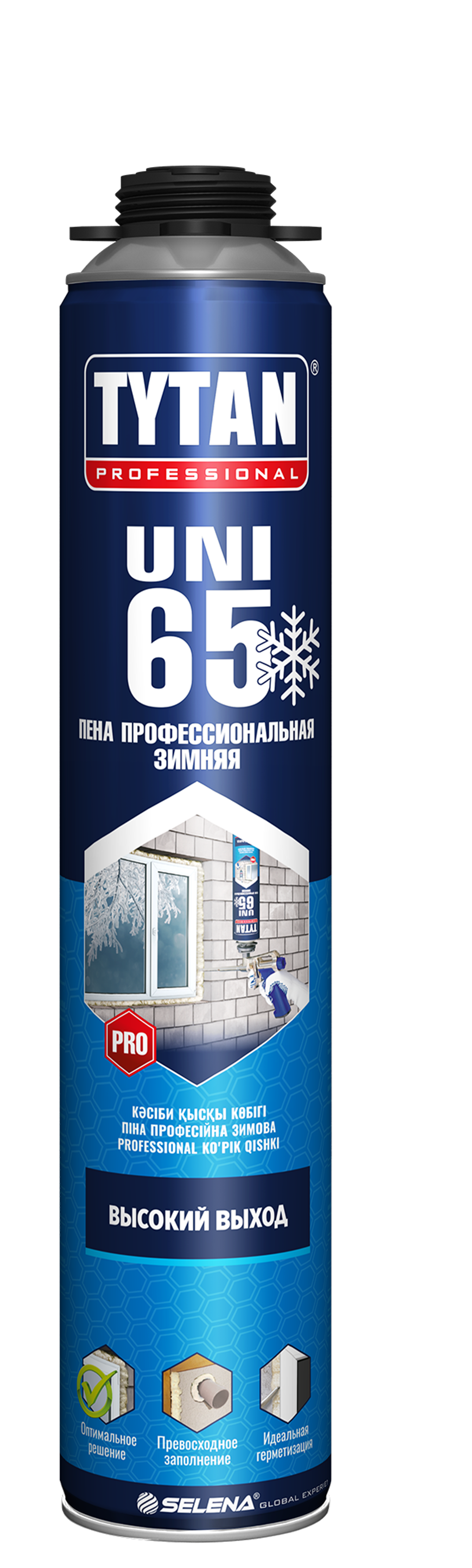 Пена профессиональная Tytan Professional 65 UNI зимняя 750 мл выход 65 л