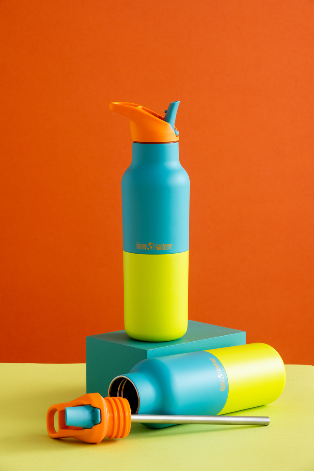 Термобутылка Klean Kanteen Rise Vac Classic Flip Sport 16oz (473 мл) Baltic Kaleidoscope