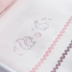 Комплект белья для классической кроватки Toys Sateen 6 предметов цвет розовый