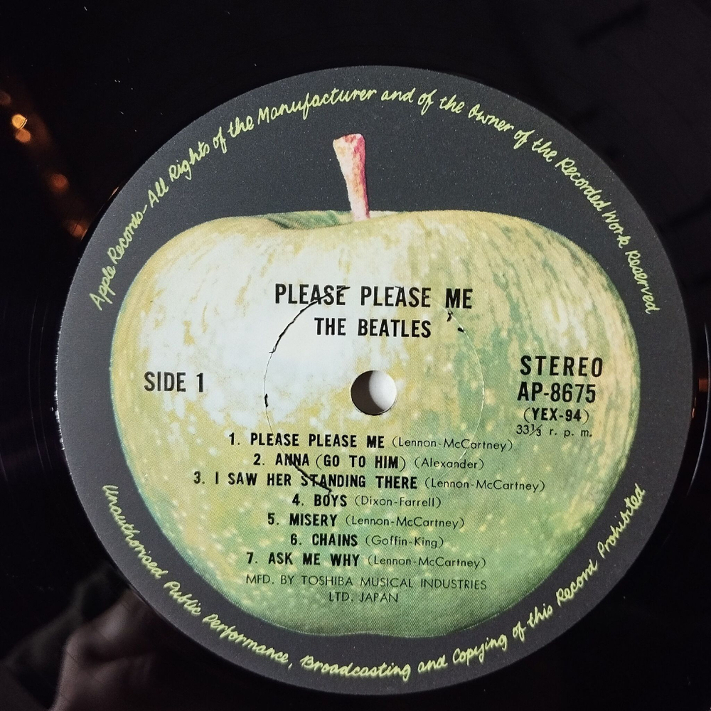 Винтажная виниловая пластинка LP The Beatles Please Please Me (Japan 1969) (Obi) A Taste Of Honey