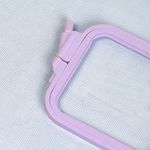 Пяльцы-рамка 11х9.5 см, пластик, фиолетовый, Nurge