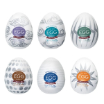 Набор из 6 мастурбаторов с различным рельефом Tenga EGG II Hard Boiled EGG-VP002