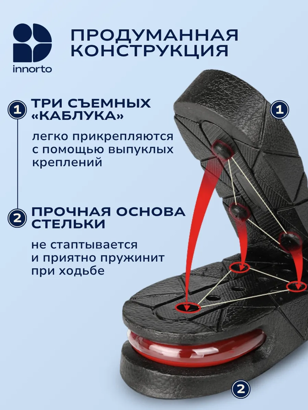 Стельки для увеличения роста 21229