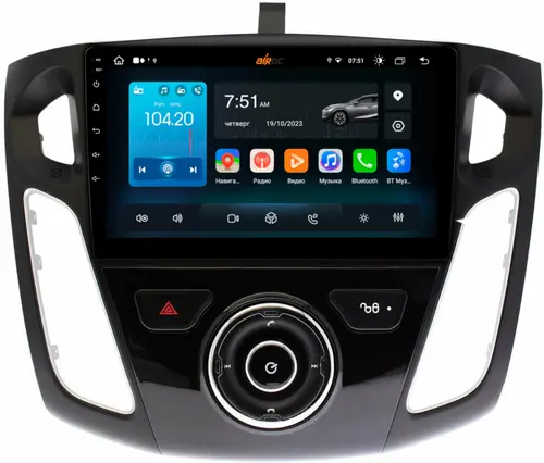 Магнитола для Ford Focus 3 2011-2019 (поддержка автопарковки) - Airok RX-1701 Android 13, Быстрая, 4G SIM-слот