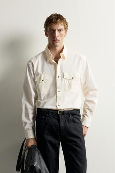 РУБАШКА RELAXED FIT С КАРМАНАМИ — ZARA · 2634/310