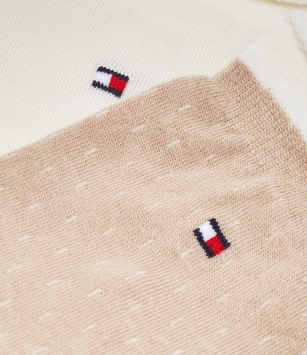 Носки 2 пары SHORT DROPPED ROLL TOP Tommy Hilfiger - кремовый(701224911)