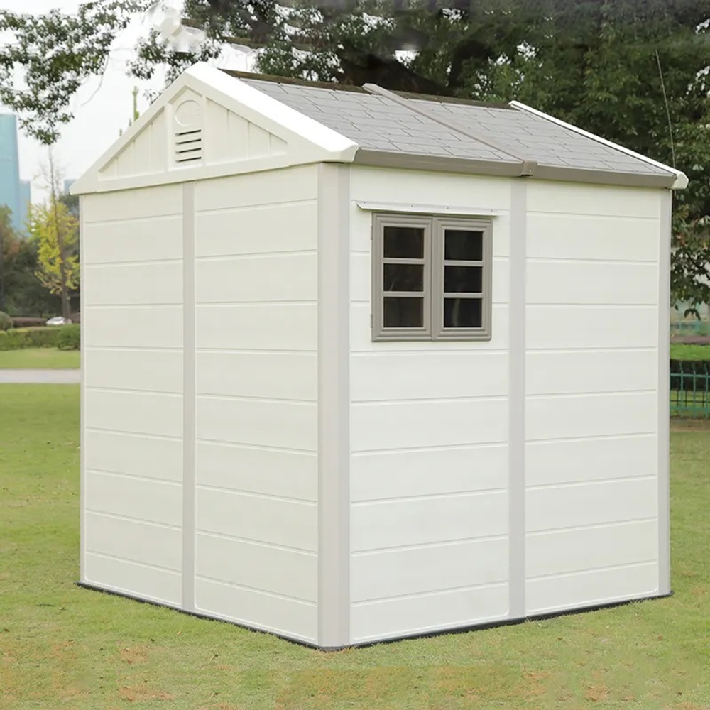 Садовый пластиковый сарай HouzBlock Comfort-2 7,5x7,5