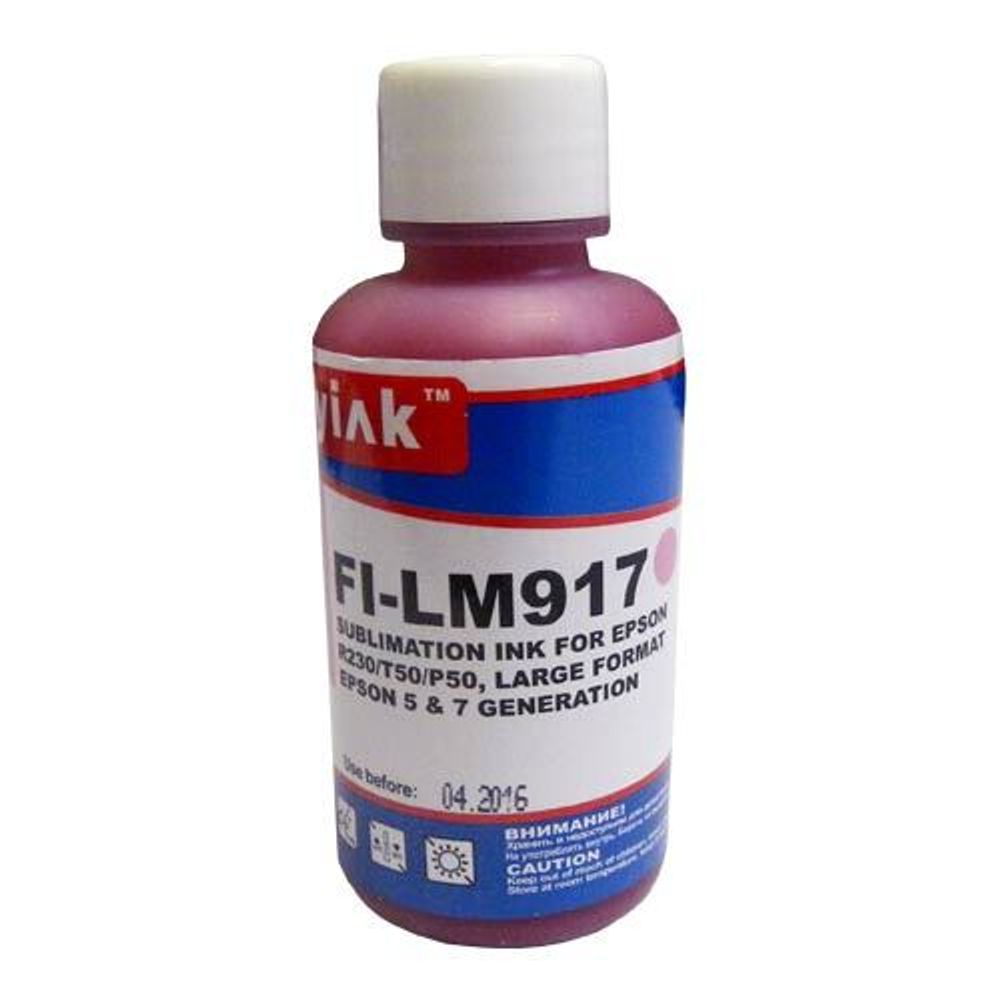 Чернила для EPSON St Photo R230/T50 (100мл, light magenta, сублимационные) FI-LC917/ES917LM MyInk Чернила для EPSON St Photo R230/T50 (100мл, light magenta, сублимационные) FI-LC917/ES917LM MyInk