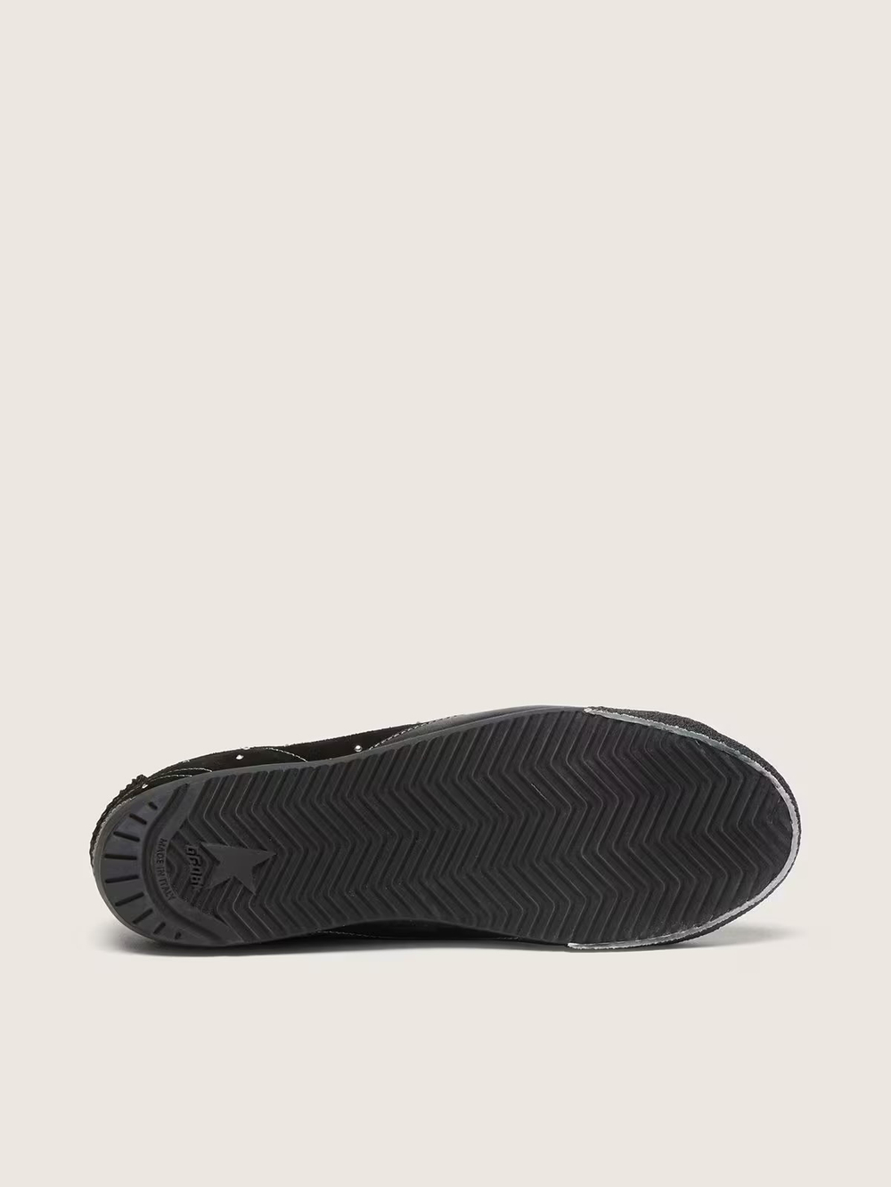True Star in black suede with crystals and black leather star