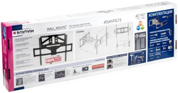Кронштейн для телевизора Kromax ATLANTIS-75 черный 40;-90; макс.101кг настенный поворотно-выдвижной и наклонный